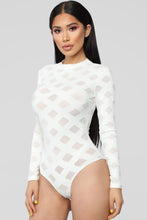 Load image into Gallery viewer, Edges That Scratch Bodysuit - White
