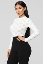 Load image into Gallery viewer, Edges That Scratch Bodysuit - White
