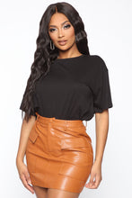 Load image into Gallery viewer, Christina Oversized Tee - Black
