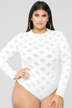 Load image into Gallery viewer, Edges That Scratch Bodysuit - White
