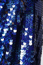 Load image into Gallery viewer, Feel Like Dancing Sequin Hoodie - Black/Blue
