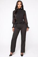 Load image into Gallery viewer, Coco Smock Neck Top - Black
