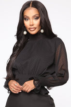Load image into Gallery viewer, Coco Smock Neck Top - Black
