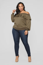 Load image into Gallery viewer, Ready For The Weekend Sweatshirt - Olive
