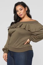 Load image into Gallery viewer, Ready For The Weekend Sweatshirt - Olive
