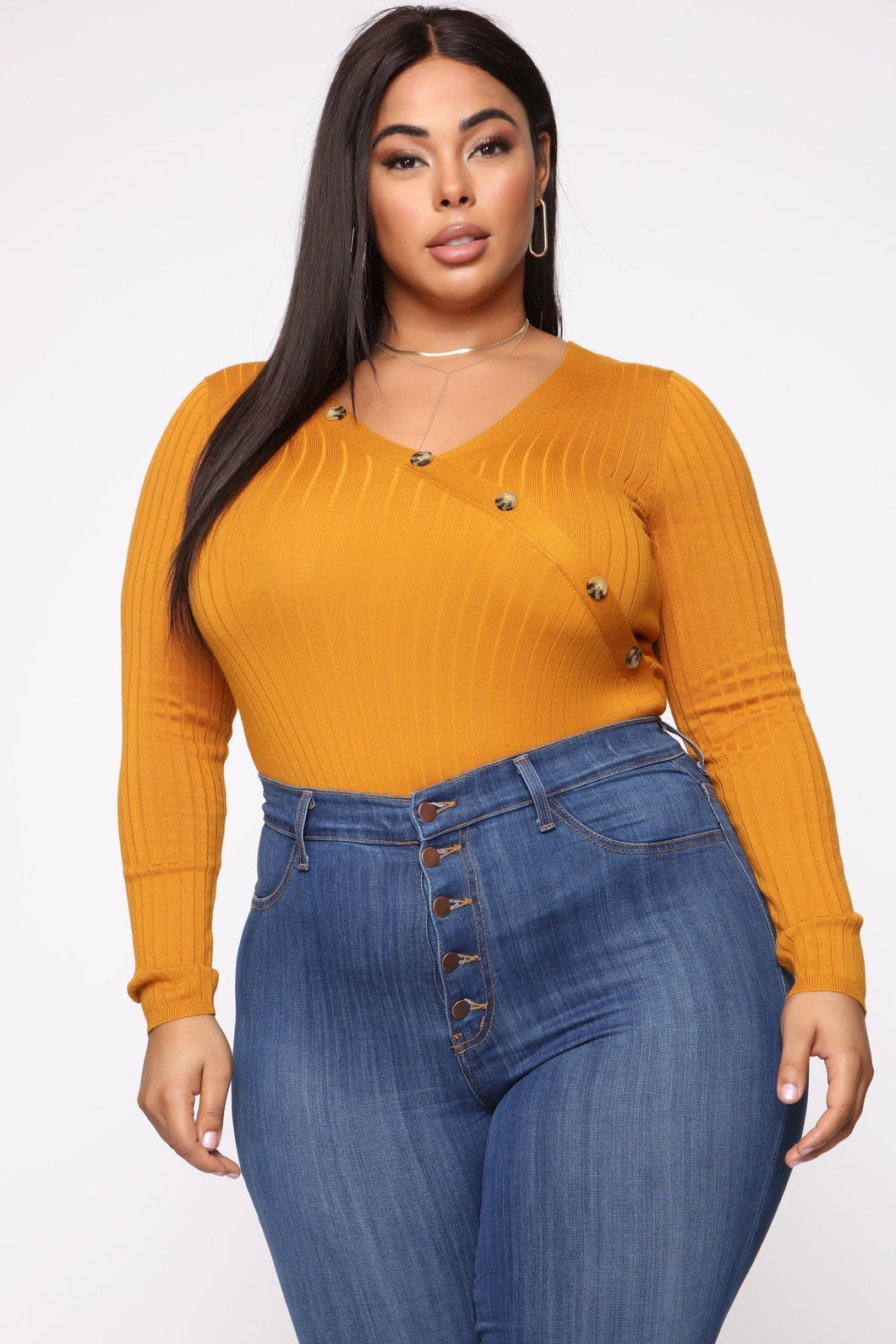 After Class Long Sleeve Top - Mustard
