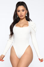 Load image into Gallery viewer, I'm Outta Love Ribbed Bodysuit - White
