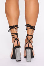 Load image into Gallery viewer, Wouldn't That Be Nice Heeled Sandals  - Black
