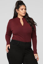 Load image into Gallery viewer, Grind Time Beyond Long Sleeve Bodysuit - Burgundy
