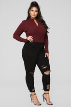 Load image into Gallery viewer, Grind Time Beyond Long Sleeve Bodysuit - Burgundy
