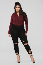 Load image into Gallery viewer, Grind Time Beyond Long Sleeve Bodysuit - Burgundy
