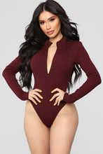 Load image into Gallery viewer, Grind Time Beyond Long Sleeve Bodysuit - Burgundy
