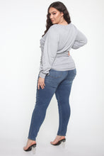 Load image into Gallery viewer, Rawan Ruched Top - Heather Grey
