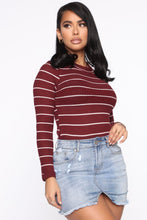 Load image into Gallery viewer, Not Like Me Top - Burgundy/combo

