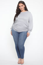 Load image into Gallery viewer, Rawan Ruched Top - Heather Grey
