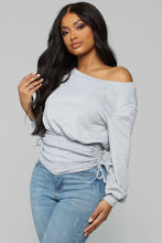 Load image into Gallery viewer, Rawan Ruched Top - Heather Grey
