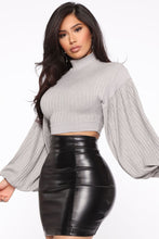 Load image into Gallery viewer, Comfort Zone Mock Neck Top - Heather Grey

