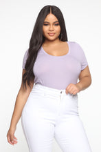Load image into Gallery viewer, Monica Scoop Neck Top - Lavender
