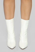 Load image into Gallery viewer, In Disguise Bootie- White Croc
