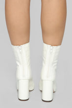 Load image into Gallery viewer, In Disguise Bootie- White Croc
