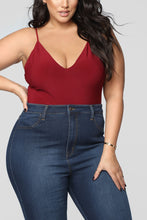 Load image into Gallery viewer, Sleek And Slay Bodysuit - Burgundy
