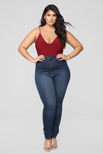Load image into Gallery viewer, Sleek And Slay Bodysuit - Burgundy
