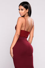 Load image into Gallery viewer, Sleek And Slay Bodysuit - Burgundy
