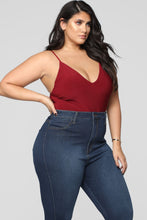Load image into Gallery viewer, Sleek And Slay Bodysuit - Burgundy
