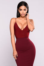 Load image into Gallery viewer, Sleek And Slay Bodysuit - Burgundy
