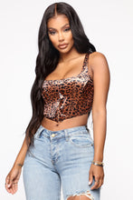 Load image into Gallery viewer, Fierce Female Corset Top - Leopard
