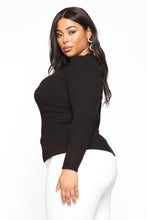 Load image into Gallery viewer, Pull Me Closer Long Sleeve Top - Black

