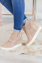 Load image into Gallery viewer, Better Get A Move On Wedge Sneakers, Beige
