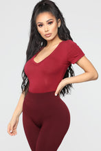 Load image into Gallery viewer, Favorite Tee Bodysuit - Burgundy
