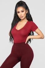 Load image into Gallery viewer, Favorite Tee Bodysuit - Burgundy
