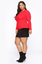 Load image into Gallery viewer, Pull Me Closer Long Sleeve Top - Red
