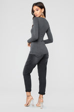 Load image into Gallery viewer, Briana Long Sleeve Top - Charcoal
