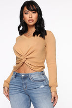 Load image into Gallery viewer, A Lot For Love Sweater Top - Brown
