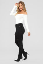 Load image into Gallery viewer, Day To Day Off Shoulder Bodysuit - Off White
