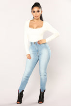 Load image into Gallery viewer, Anything But Square Long Sleeve Bodysuit - Ivory
