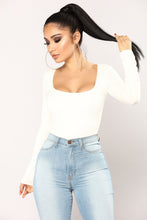 Load image into Gallery viewer, Anything But Square Long Sleeve Bodysuit - Ivory
