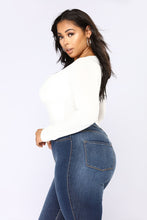 Load image into Gallery viewer, Anything But Square Long Sleeve Bodysuit - Ivory
