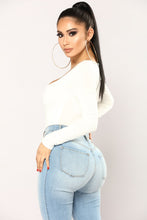 Load image into Gallery viewer, Anything But Square Long Sleeve Bodysuit - Ivory
