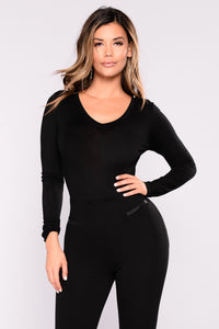 Basic Long Sleeve Tee - Black