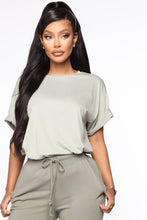 Load image into Gallery viewer, Christina Oversized Tee - Sage
