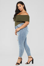 Load image into Gallery viewer, Happy Hour Bodysuit - Olive
