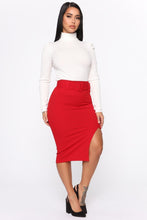 Load image into Gallery viewer, Win Knit Back Long Sleeve Top - Off White
