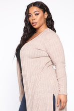 Load image into Gallery viewer, Signing Us Up Cardigan - Taupe
