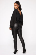 Load image into Gallery viewer, Story Of My Life Twist Back Pullover - Charcoal
