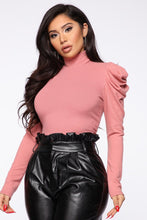 Load image into Gallery viewer, Can't Be In Knit Long Sleeve Top - Mauve
