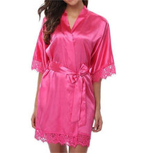 Load image into Gallery viewer, Women Dress Summer Dresses Sleepwear Lace Solid High Quality One Size Sleep Dress Mesh Spandex Half Sleeve Length
